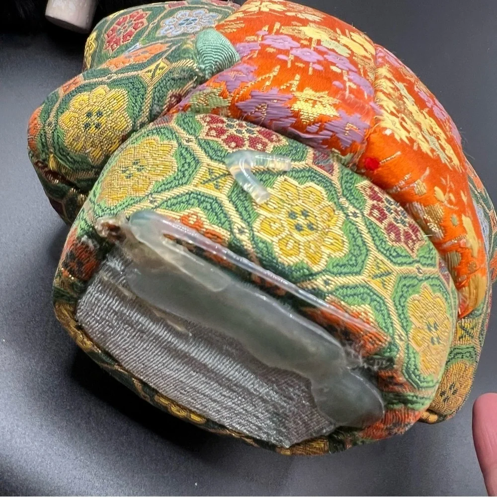 Vintage Japanese Kimekomi Doll Silk Kimono Traditional Folk Craft Japan